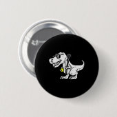 Trex Dinosaur Lacrosse Funny Lax Player Goalie Kin Ronde Button 5,7 Cm (Voorkant /achterkant)