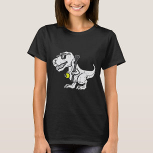 Trex Dinosaur Lacrosse Funny Lax Player Goalie Kin T-shirt