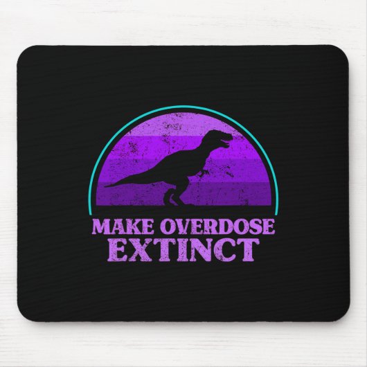 Trex Dinosaur Paars Make overdosering Uitgebreid A Muismat (Voorkant)