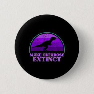 Trex Dinosaur Paars Make overdosering Uitgebreid A Ronde Button 5,7 Cm