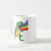 Trex Dinosaur Roarsome Rainbow Koffiemok (Voorkant links)
