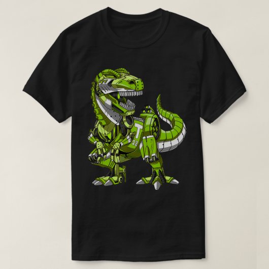 TRex Dinosaur Robot Futuristic Science Fiction Boy T-shirt (Design voorkant)