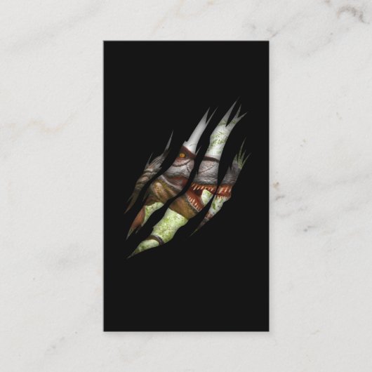 Trex Dinosaur Torn Claw Dino Visitekaartje (Voorkant)