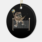 Trex Dinosaur Volleyball Sport Player Keramisch Ornament (Links)