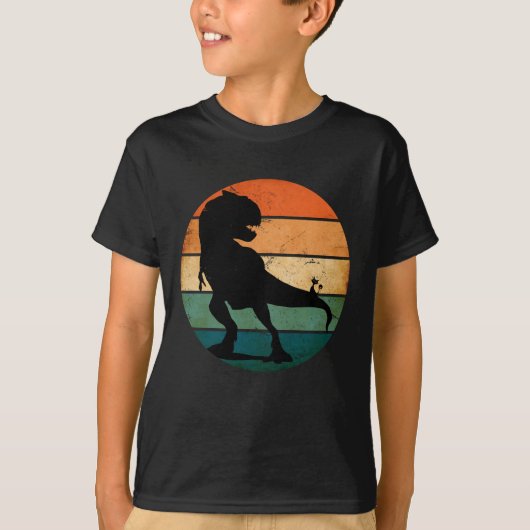 TREX Dinosaur VS The House Cat T-shirt (Voorkant)
