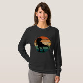 TREX Dinosaur VS The House Cat  T-shirt (Voorkant volledig)