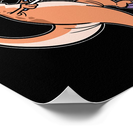 TRex Dinosaurus Boulderen Klimmer Boulder Poster (Hoek)