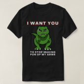 TRex Dinosaurus Grappig Ik Wil Je Meme T-shirt (Design voorkant)