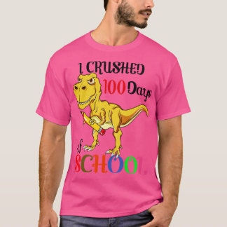 TRex dinosaurus I verpletterde 100 dagen van de sc T-shirt