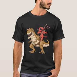 Trex Dinosaurus Kostuum Halloween Dab Dabbing Duiv T-shirt