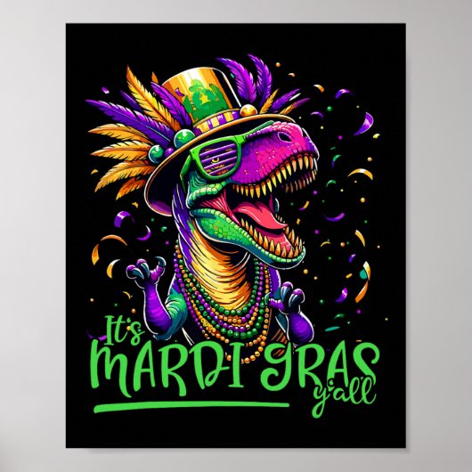 Trex Dinosaurus Parade Outfit Shenanigans Kostuum  Poster (Voorkant)