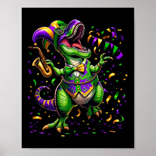 Trex Dinosaurus Parade Outfit Shenanigans Kostuum  Poster (Voorkant)