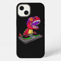 TRex DJ Feest Club Diskjockey Dinosaur EDM Dans