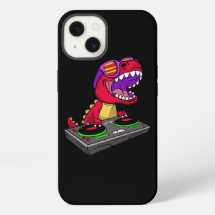 TRex DJ Feest Club Diskjockey Dinosaur EDM Dans iPhone 13 Hoesje