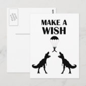 TRex Doe een Wens Briefkaart (Voorkant / Achterkant)