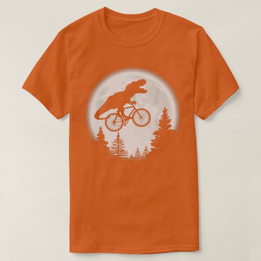 TRex-fietsenmotor Bike Dinosaur rijwieltje T-shirt (Design voorkant)