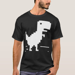 TRex Geek Dinosaurus Pixel Art Web Ontwikkelaar Ne T-shirt