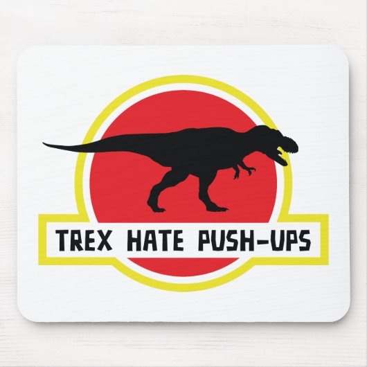 Trex Hate Push-Ups Muismat (Voorkant)