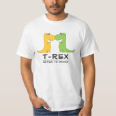 TRex Hates to Dance Funny T Shirt (Voorkant)