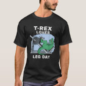 TRex houdt van beendag TRex Arms Funny Dinosaurs T-shirt (Voorkant)