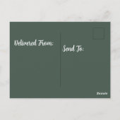 Trex in santa hat biljart groen briefkaart (Achterkant)