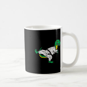 Trex Karate Taekwondo Zwarte Band Grappige Dinosau Koffiemok