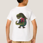 TRex Kerstmis T-shirt (Achterkant)