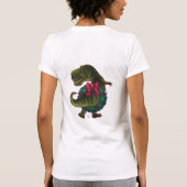 TRex Kerstmis T-shirt (Achterkant)