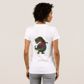 TRex Kerstmis T-shirt (Achterkant volledig)