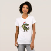 TRex Kerstmis T-shirt (Voorkant volledig)