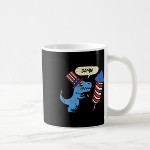 Trex Korte Handen Firecracker Grappig Vuurwerk 4e Koffiemok