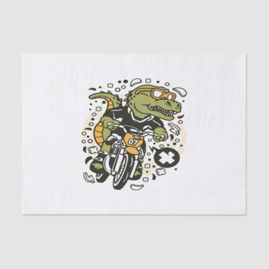 Trex Motocross Rider Tissuepapier (Voorkant)