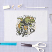 Trex Motocross Rider Tissuepapier (Craft)