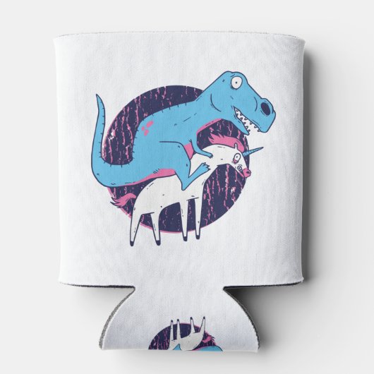 Trex Riding Unicorn Blikjeskoeler (Achterkant)