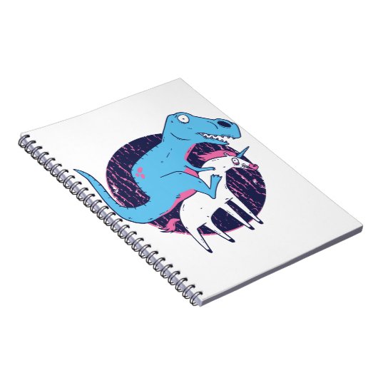 Trex Riding Unicorn Notitieboek (Rechterzijde)