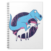 Trex Riding Unicorn Notitieboek (Voorkant)