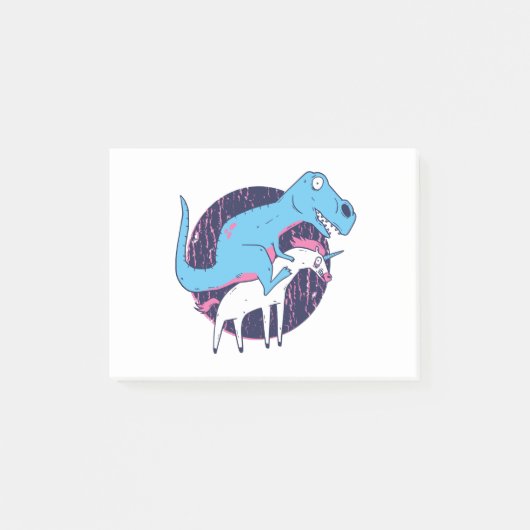 Trex Riding Unicorn Post-it® Notes (Voorkant)