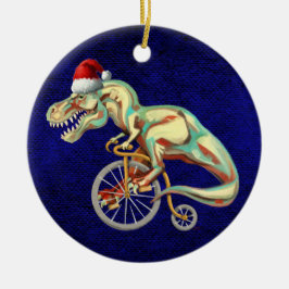 TRex Rijden op een fiets Keramisch Ornament