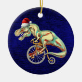 TRex Rijden op een fiets Keramisch Ornament (Voorkant)
