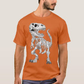TRex Skeleton Dino botten paleontoloog Fossil T-shirt (Voorkant)