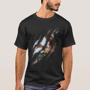 Trex Spinosaurus Torn Claw Dino Lover T-shirt