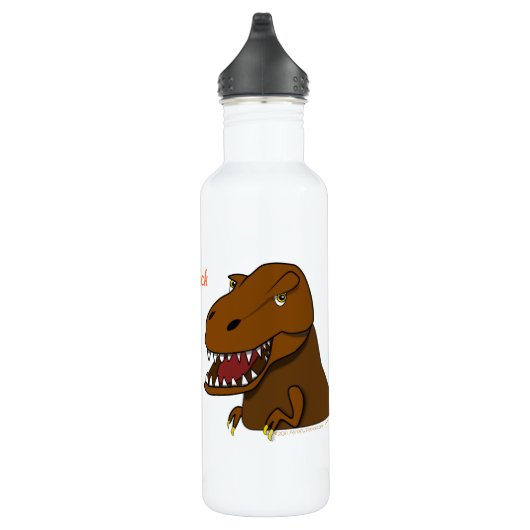 Trex Tyrannosaurus Rex Dinosaur Gepersonaliseerde Waterfles (Rechts)