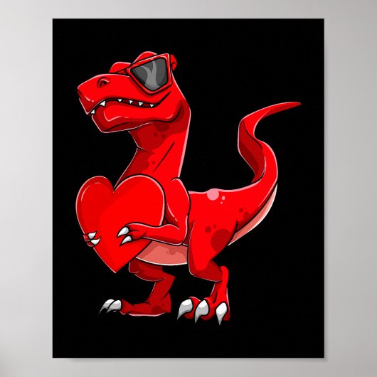 Trex Valentijnsdag Kleding Jeugd Peuter Jongen Kin Poster (Voorkant)
