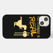 TRex Worsteling is Echt Dinosaurus Grappig voor Ki iPhone Hoesje (Achterkant horizontaal)