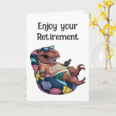 Trex zittend in zitzak stoel met afstandsbediening kaart (Gele Bloem)