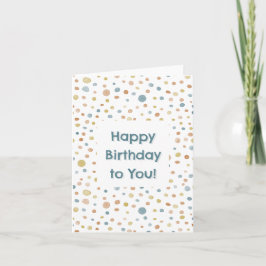 Trey Confetti Watercolor Stippen Verjaardagskaart Kaart