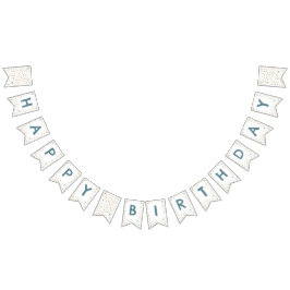 Trey Confetti Waterverf Stippen Bunting Flag Vlaggetjes