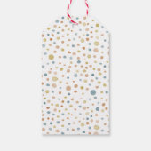 Trey Confetti Waterverf Stippen Gift Label Cadeaulabel (Achterkant)