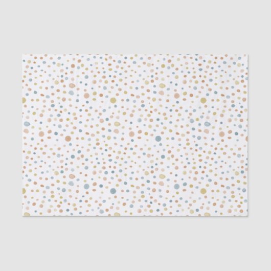 Trey Confetti Waterverf Stippen Weefselpapier Tissuepapier (Voorkant)