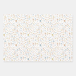 Trey Confetti Waterverf Stippen Wrapping Paper